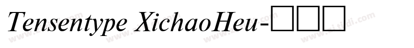 Tensentype XichaoHeu字体转换